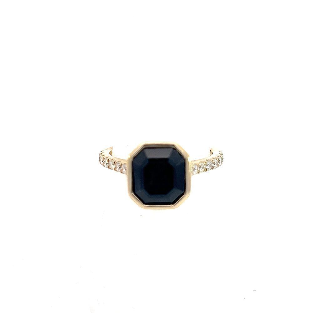 Natural Sapphire Diamond Ring 6.75 14k Y Gold 4.65 TCW Certified $3,950 310597 - Picture 3 of 17